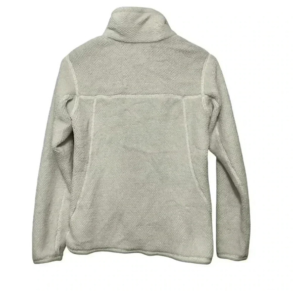 Patagonia Womens Small Re-Tool Snap-T Fleece Pullover Sweater White Cream Beige - Picture 2 of 9